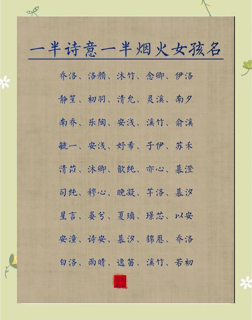 给姓夏的女孩取名_清冷仙气名字_中性女孩名字