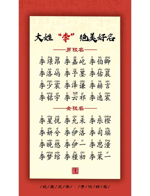 李姓男孩名字寓意_李氏取名男孩_李姓男孩名字大全