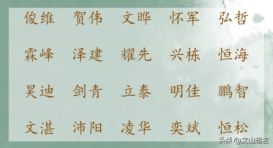 王溪什么取名男孩_兔年取名吉祥寓意男孩名字_兔年喜用字根取名男孩