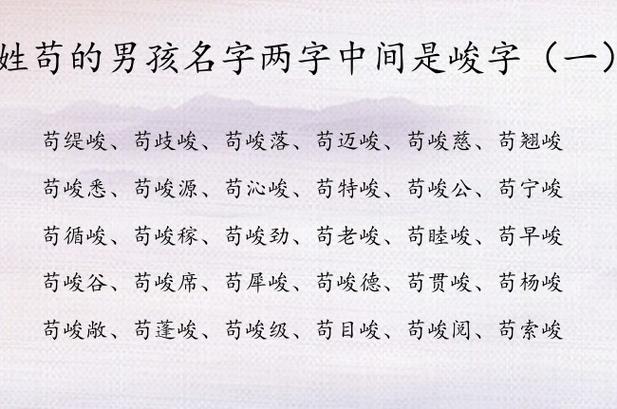用苟取名男孩_苟姓好听名字推荐_苟姓男孩100分名字