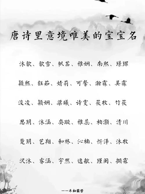 唐诗里的名字寓意_取自唐诗的宝宝名字_雪字取名女孩