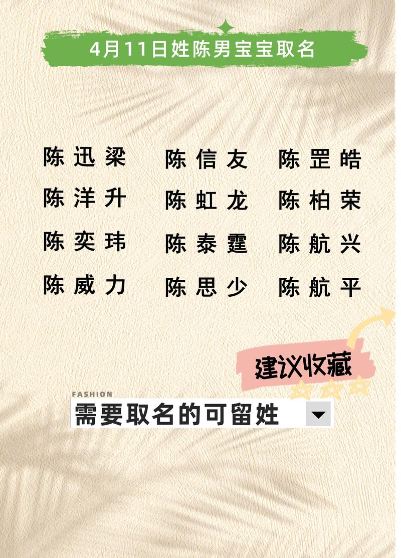 2024年男孩姓陈怎么取名字大全万岩 水土_万峰 水水_姓陈取名字大全女孩