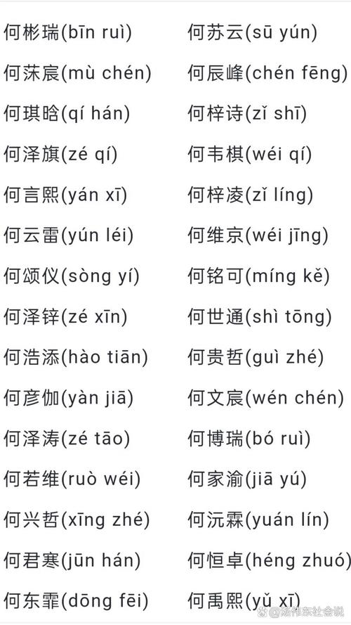 翁姓男孩取名大全_何姓男孩起名方法_何姓男孩起名常用字