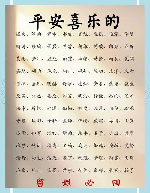 寓意美好的男孩名字推荐_男孩取名出自古诗词_取名男孩叫什么名字好